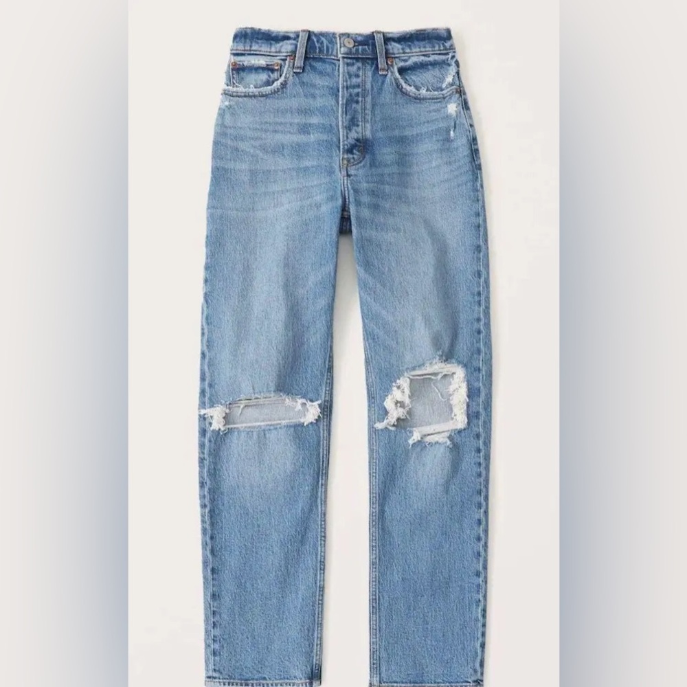 Abercrombie & Fitch High Rise Dad Jean Curve Love